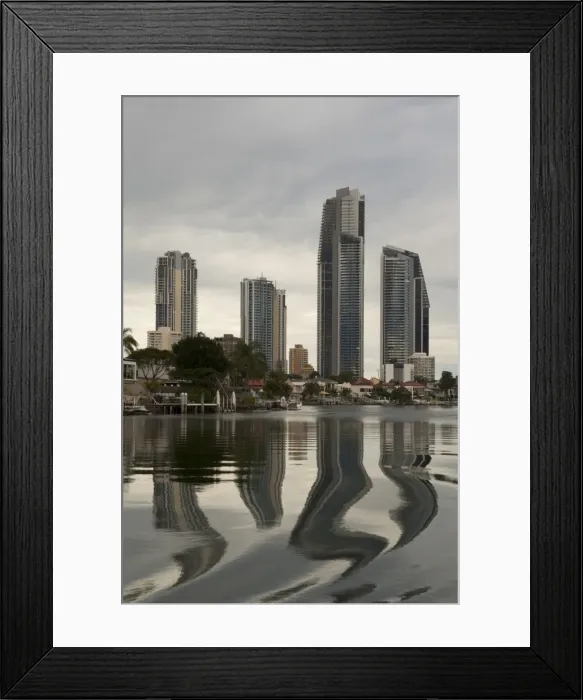 Framed Print : Towers, Surfers Paradise, Gold Coast, Queensland, Australia, Pacific Framed Print : Towers, Surfers Paradise, Gold Coast, Queensland, Australia, Pacific