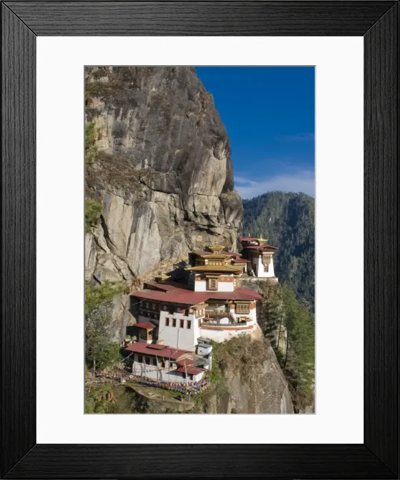 Framed Print : The famous Taktshang Goempa (Tigers Nest Monastery), Bhutan, Asia Framed Print : The famous Taktshang Goempa (Tigers Nest Monastery), Bhutan, Asia