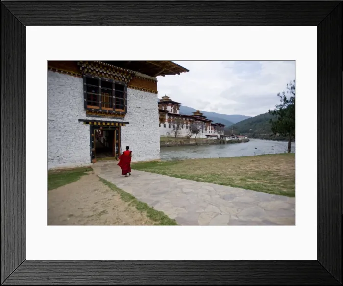 Framed Print : Wangdi Dzong Monastery, Bhutan, Asia Framed Print : Wangdi Dzong Monastery, Bhutan, Asia