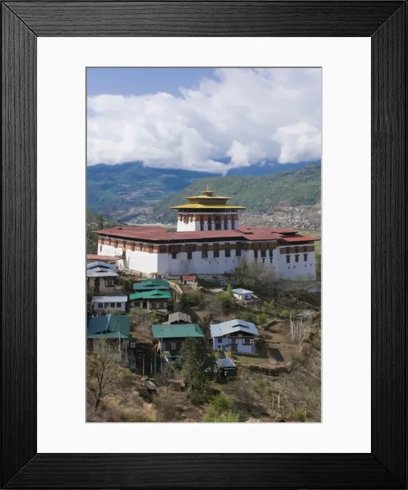 Framed Print : The tsong (old castle), now acting as a Buddhist monastery, Paro, Bhutan, Asia Framed Print : The tsong (old castle), now acting as a Buddhist monastery, Paro, Bhutan, Asia