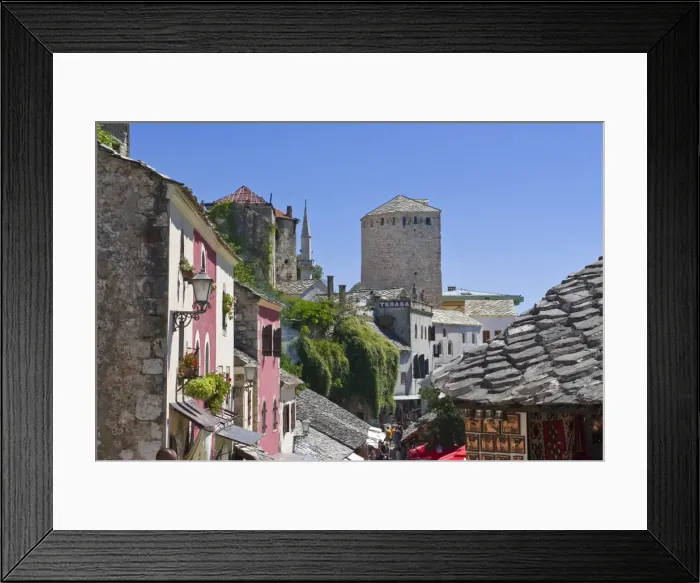 Framed Print : The old town of Mostar, UNESCO World Heritage Site, Bosnia-Herzegovina, Europe Framed Print : The old town of Mostar, UNESCO World Heritage Site, Bosnia-Herzegovina, Europe