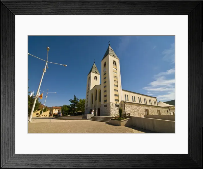Framed Print : Marian shrine at the Catholic church of Medugorje, Bosnia-Herzegovina, Europe Framed Print : Marian shrine at the Catholic church of Medugorje, Bosnia-Herzegovina, Europe