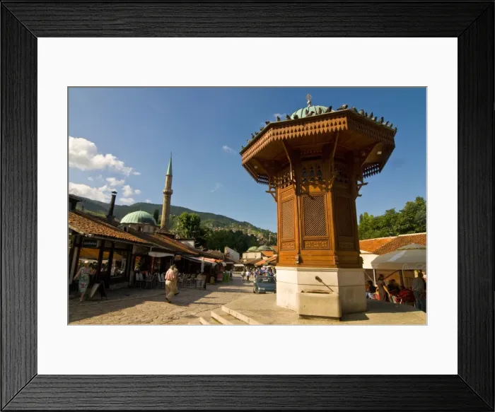 Framed Print : Entrance to old Turkish part of the town of Sarajevo, Bosnia-Herzegovina, Europe Framed Print : Entrance to old Turkish part of the town of Sarajevo, Bosnia-Herzegovina, Europe