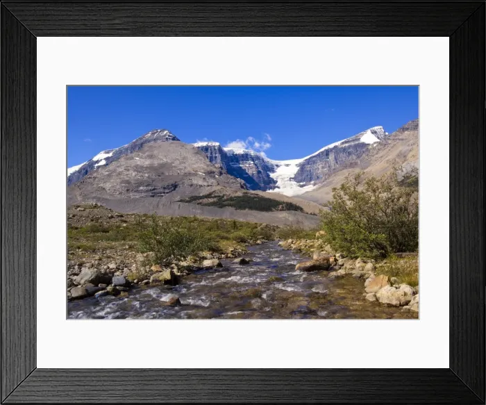 Framed Print : Stream in Jasper National Park, UNESCO World Heritage Site, Alberta, Rocky Mountains