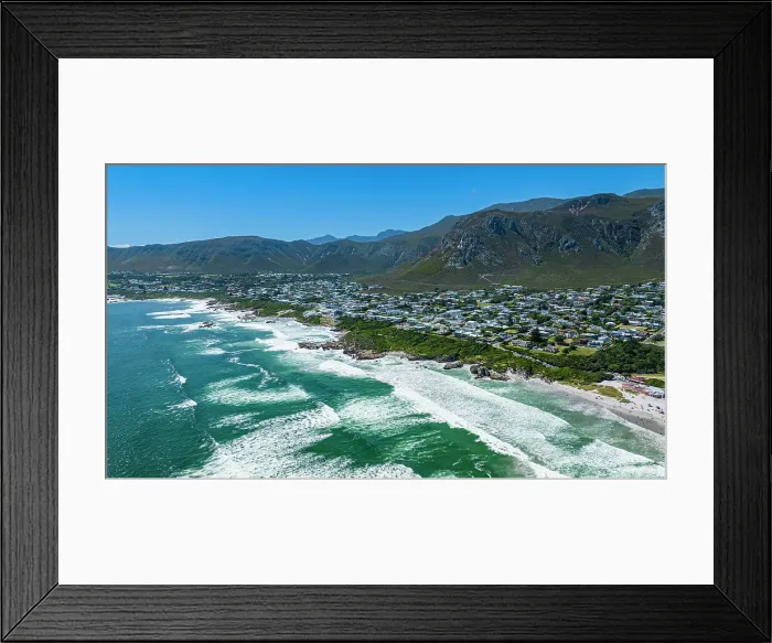 Framed Print : Aerial of Hermanus, Western Cape Province, South Africa, Africa Framed Print : Aerial of Hermanus, Western Cape Province, South Africa, Africa
