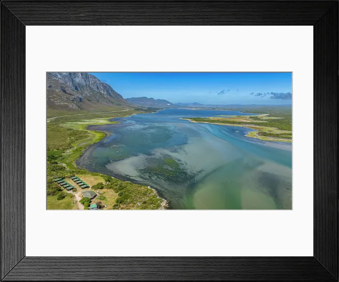 Framed Print : Aerial of the Klein River Lagoon, Hermanus, Western Cape Province, South Africa, Africa Framed Print : Aerial of the Klein River Lagoon, Hermanus, Western Cape Province, South Africa, Africa