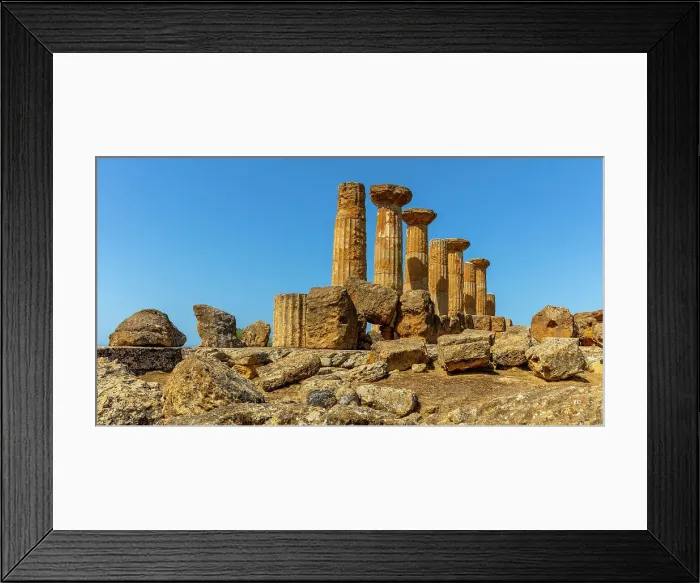 Framed Print : Temple of Heracles, Valle dei Templi (Valley of Temples), UNESCO World Heritage Site, Hellenic architecture, Agrigento, Sicily, Italy, Mediterranean, Europe Framed Print : Temple of Heracles, Valle dei Templi (Valley of Temples), UNESCO World Heritage Site, Hellenic architecture, Agrigento, Sicily, Italy, Mediterranean, Europe
