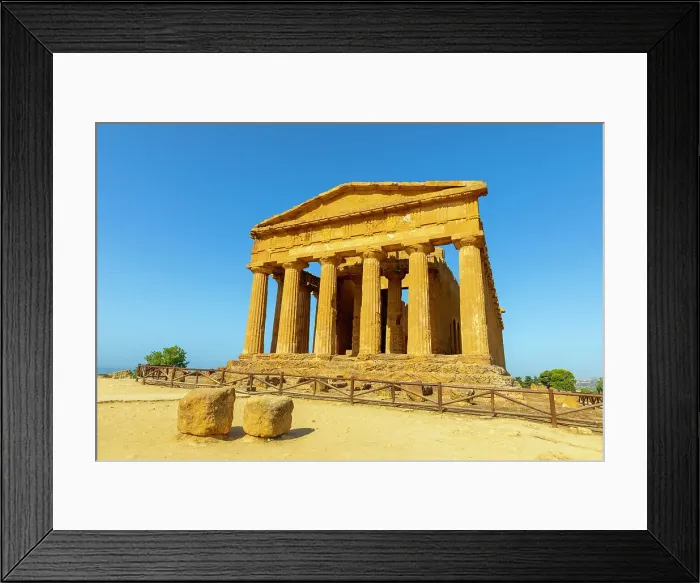 Framed Print : Temple of Concordia, Valle dei Templi (Valley of Temples), UNESCO World Heritage Site, Hellenic architecture, Agrigento, Sicily, Italy, Mediterranean, Europe Framed Print : Temple of Concordia, Valle dei Templi (Valley of Temples), UNESCO World Heritage Site, Hellenic architecture, Agrigento, Sicily, Italy, Mediterranean, Europe