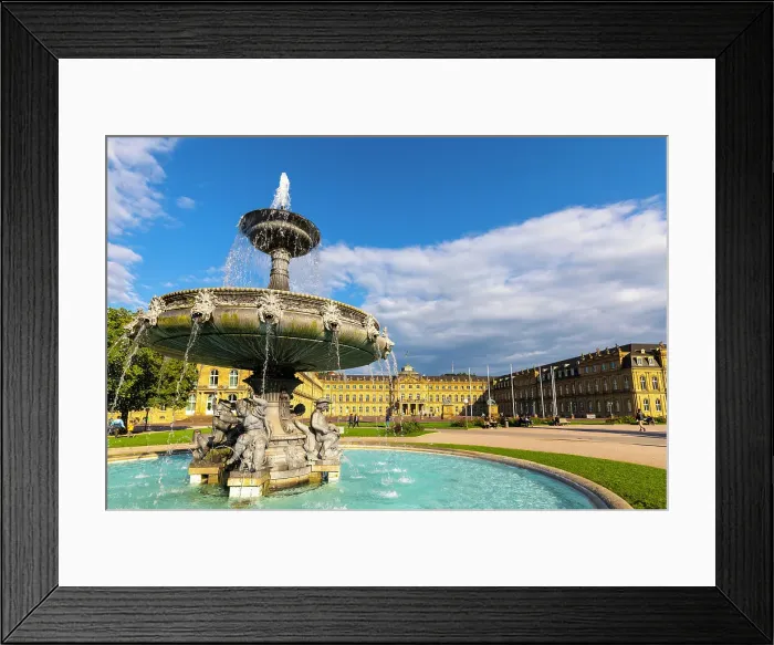 Framed Print : Schlossplatz Stuttgart (Palace Square), New Palace, Fountain, Stuttgart, Baden-Wurttemberg state, Germany, Europe Framed Print : Schlossplatz Stuttgart (Palace Square), New Palace, Fountain, Stuttgart, Baden-Wurttemberg state, Germany, Europe