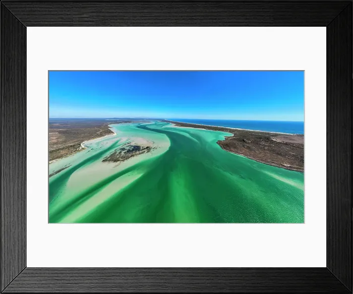 Framed Print : Panorama of the Langebaan Lagoon Marine Protected Area, West Coast National Park, Western Cape Province, South Africa, Africa