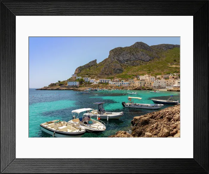 Framed Print : Levanzo Island, Cala Dogana, Aegadian Islands, province of Trapani, Mediterranean, Sicily, Italy, Mediterranean, Europe Framed Print : Levanzo Island, Cala Dogana, Aegadian Islands, province of Trapani, Mediterranean, Sicily, Italy, Mediterranean, Europe