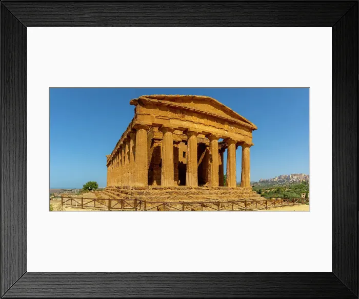 Framed Print : Temple of Concordia, Valle dei Templi (Valley of Temples), UNESCO World Heritage Site, Hellenic architecture, Agrigento, Sicily, Italy, Mediterranean, Europe Framed Print : Temple of Concordia, Valle dei Templi (Valley of Temples), UNESCO World Heritage Site, Hellenic architecture, Agrigento, Sicily, Italy, Mediterranean, Europe