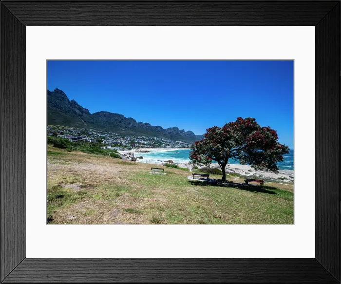 Framed Print : Fine sand beach under the Twelve Apostles, Camps Bay, Cape Town, South Africa, Africa Framed Print : Fine sand beach under the Twelve Apostles, Camps Bay, Cape Town, South Africa, Africa