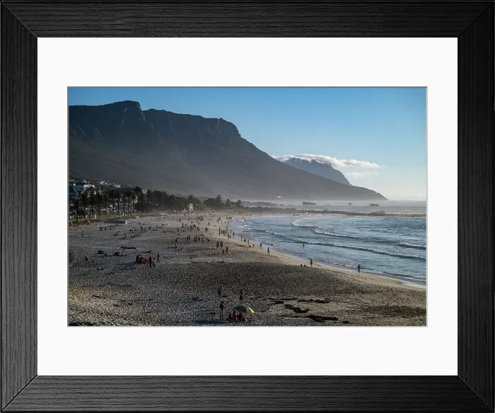 Framed Print : Fine sand beach under the Twelve Apostles, Camps Bay, Cape Town, South Africa, Africa Framed Print : Fine sand beach under the Twelve Apostles, Camps Bay, Cape Town, South Africa, Africa