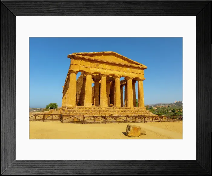 Framed Print : Temple of Concordia, Valle dei Templi (Valley of Temples), UNESCO World Heritage Site, Hellenic architecture, Agrigento, Sicily, Italy, Mediterranean, Europe Framed Print : Temple of Concordia, Valle dei Templi (Valley of Temples), UNESCO World Heritage Site, Hellenic architecture, Agrigento, Sicily, Italy, Mediterranean, Europe