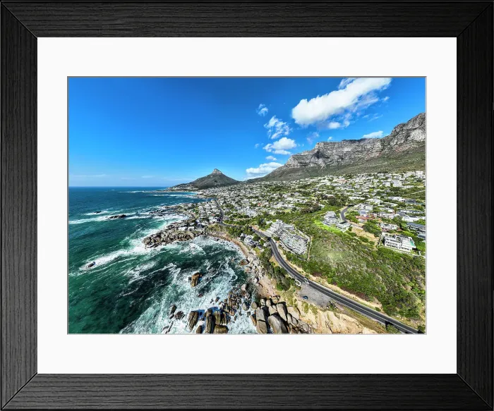 Framed Print : Panorama of the Twelve Apostles and Camps Bay, Cape Town, South Africa, Africa Framed Print : Panorama of the Twelve Apostles and Camps Bay, Cape Town, South Africa, Africa