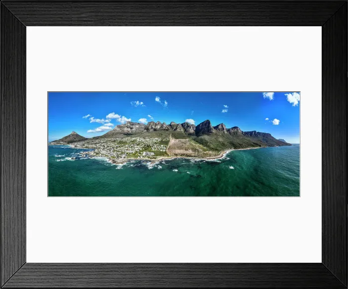 Framed Print : Panorama of the Twelve Apostles and Camps Bay, Cape Town, South Africa, Africa Framed Print : Panorama of the Twelve Apostles and Camps Bay, Cape Town, South Africa, Africa