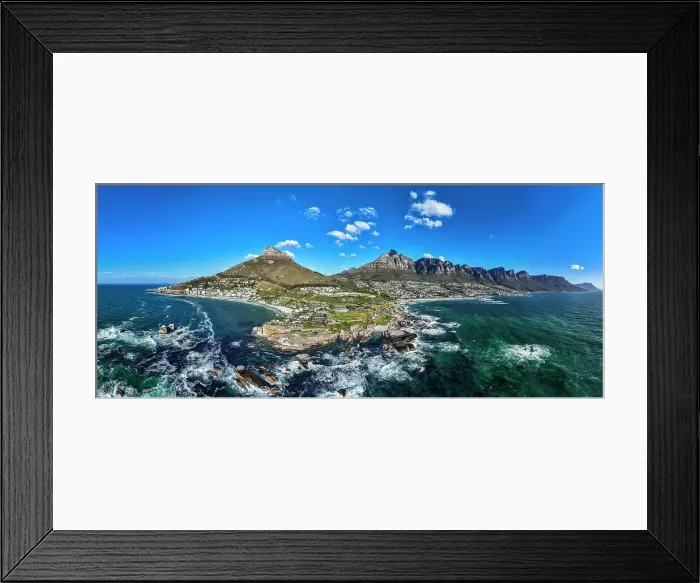 Framed Print : Panorama of the Twelve Apostles and Camps Bay, Cape Town, South Africa, Africa Framed Print : Panorama of the Twelve Apostles and Camps Bay, Cape Town, South Africa, Africa