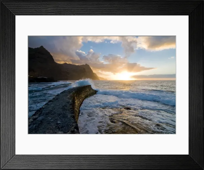 Framed Print : Sunset at coast of San Antao, Ponta do Sol, Cape Verde Islands, Atlantic, Africa Framed Print : Sunset at coast of San Antao, Ponta do Sol, Cape Verde Islands, Atlantic, Africa