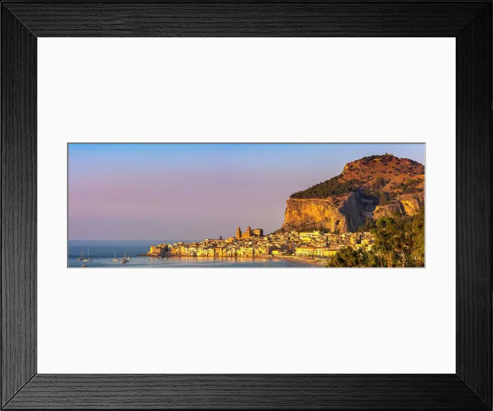 Framed Print : Panoramic view of Cefalu, Province of Palermo, Sicily, Italy, Mediterranean, Europe Framed Print : Panoramic view of Cefalu, Province of Palermo, Sicily, Italy, Mediterranean, Europe