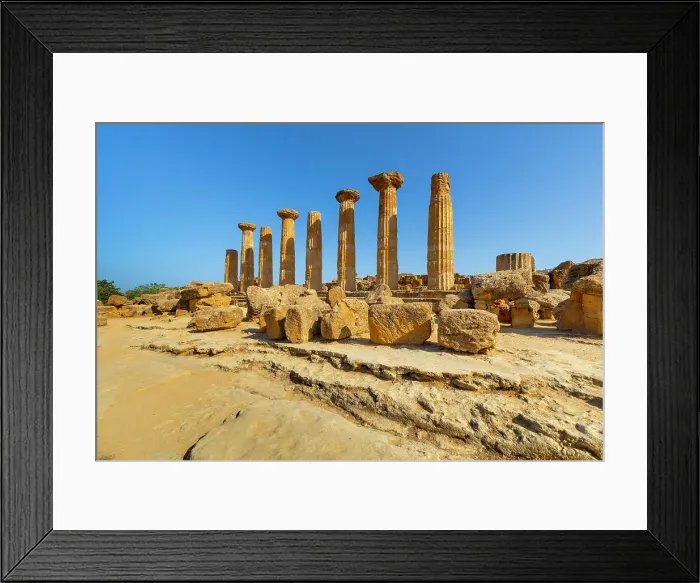 Framed Print : Temple of Heracles, Valle dei Templi (Valley of Temples), UNESCO World Heritage Site, Hellenic architecture, Agrigento, Sicily, Italy, Mediterranean, Europe Framed Print : Temple of Heracles, Valle dei Templi (Valley of Temples), UNESCO World Heritage Site, Hellenic architecture, Agrigento, Sicily, Italy, Mediterranean, Europe