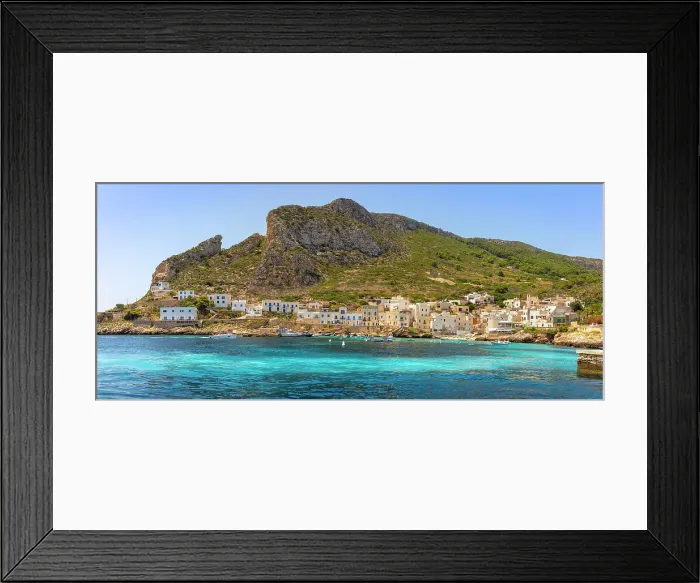 Framed Print : Levanzo Island, Cala Dogana, Aegadian Islands, province of Trapani, Sicily, Italy, Mediterranean, Europe Framed Print : Levanzo Island, Cala Dogana, Aegadian Islands, province of Trapani, Sicily, Italy, Mediterranean, Europe