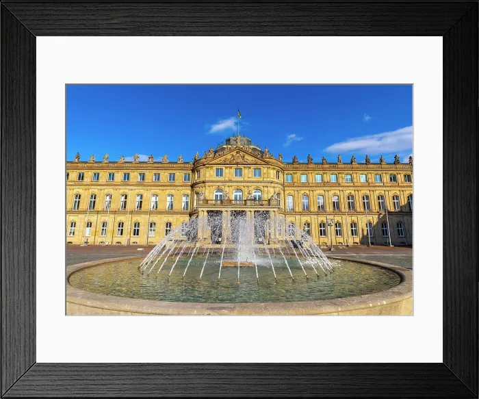 Framed Print : New Palace (Neues Schloss), fountain, Stuttgart, Baden-Wurttemberg state, Germany, Europe Framed Print : New Palace (Neues Schloss), fountain, Stuttgart, Baden-Wurttemberg state, Germany, Europe