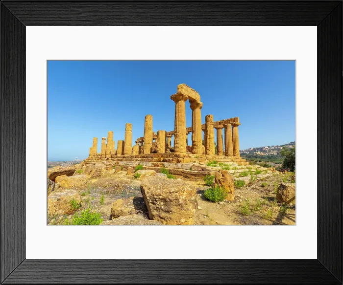 Framed Print : Temple of Hera, Valle dei Templi (Valley of Temples), UNESCO World Heritage Site, Hellenic architecture, Agrigento, Sicily, Italy, Mediterranean, Europe Framed Print : Temple of Hera, Valle dei Templi (Valley of Temples), UNESCO World Heritage Site, Hellenic architecture, Agrigento, Sicily, Italy, Mediterranean, Europe