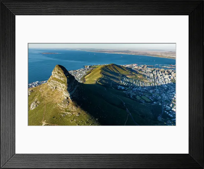 Framed Print : Aerial of the Lion's Head, Cape Town, South Africa, Africa Framed Print : Aerial of the Lion's Head, Cape Town, South Africa, Africa