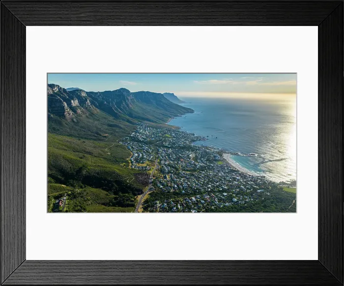 Framed Print : Aerial of The Twelve Apostles and Camps Bay, Cape Town, Cape Peninsula, South Africa, Africa Framed Print : Aerial of The Twelve Apostles and Camps Bay, Cape Town, Cape Peninsula, South Africa, Africa