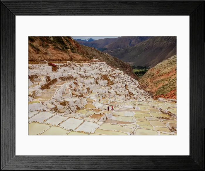 Framed Print : Maras Salt Mines (Salineras de Maras), Peru, South America Framed Print : Maras Salt Mines (Salineras de Maras), Peru, South America
