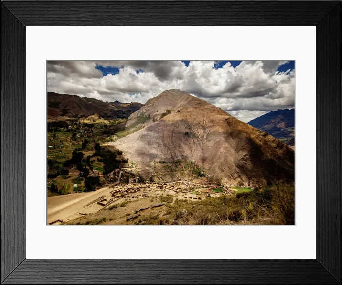 Framed Print : Pisaq Ruins from a distance, Sacred Valley, Peru, South America Framed Print : Pisaq Ruins from a distance, Sacred Valley, Peru, South America
