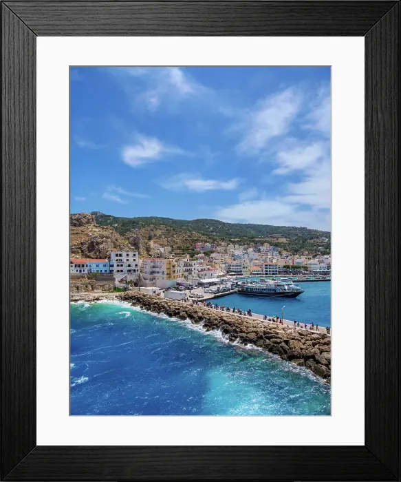 Framed Print : Port in Pigadia, Karpathos Island, Dodecanese, Greek Islands, Greece, Europe Framed Print : Port in Pigadia, Karpathos Island, Dodecanese, Greek Islands, Greece, Europe