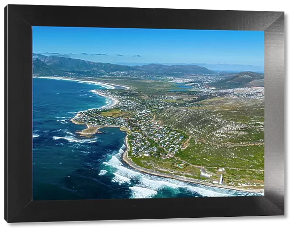 Aerial of Kommetjie, Cape Town, Cape Peninsula, South Africa, Africa