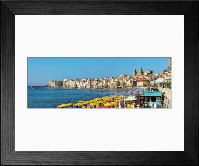 Framed Print : Panoramic view of Cefalu, Province of Palermo, Sicily, Italy, Mediterranean, Europe Framed Print : Panoramic view of Cefalu, Province of Palermo, Sicily, Italy, Mediterranean, Europe