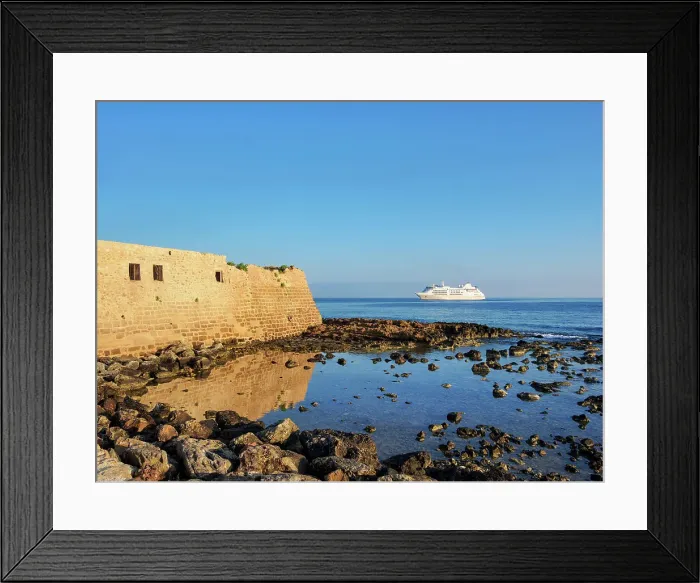Framed Print : Defkalionos Defensive Wall, City of Chania, Crete, Greek Islands, Greece, Europe