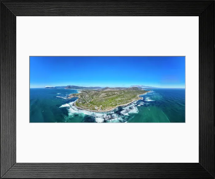 Framed Print : Panorama of Slangkop Lighthouse, Cape Town, Cape Peninsula, South Africa, Africa