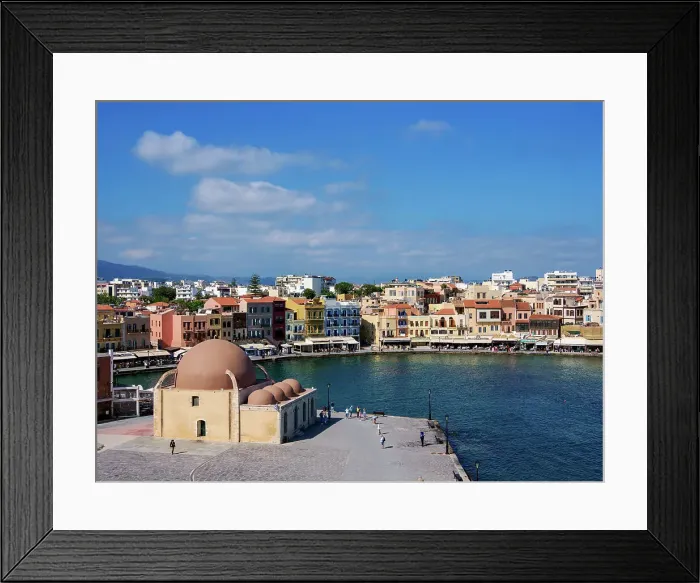 Framed Print : Kucuk Hasan Mosque, elevated view, City of Chania, Crete, Greek Islands, Greece, Europe Framed Print : Kucuk Hasan Mosque, elevated view, City of Chania, Crete, Greek Islands, Greece, Europe