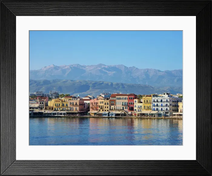 Framed Print : Old Town Waterfront, City of Chania, Crete, Greek Islands, Greece, Europe Framed Print : Old Town Waterfront, City of Chania, Crete, Greek Islands, Greece, Europe