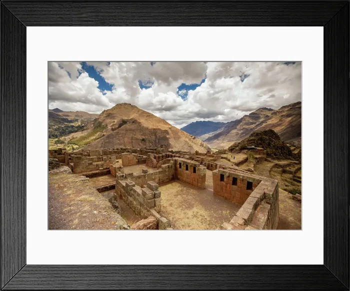 Framed Print : Pisaq Ruins, Sacred Valley, Peru, South America Framed Print : Pisaq Ruins, Sacred Valley, Peru, South America