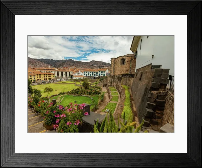 Framed Print : Park in Cusco, Peru, South America Framed Print : Park in Cusco, Peru, South America