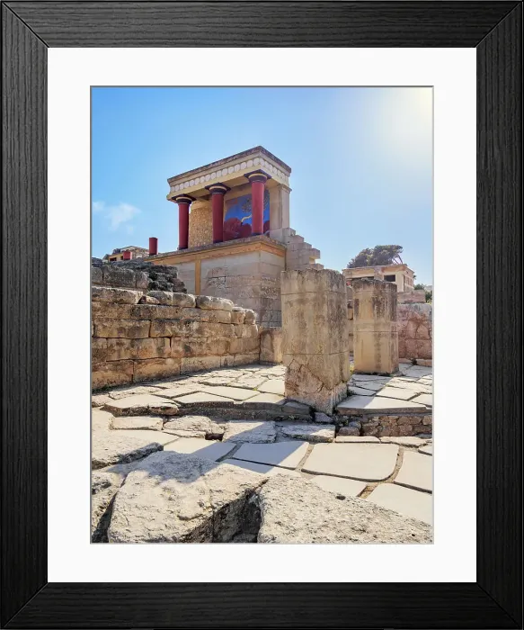 Framed Print : Palace of Minos, Knossos, Heraklion Region, Crete, Greek Islands, Greece, Europe Framed Print : Palace of Minos, Knossos, Heraklion Region, Crete, Greek Islands, Greece, Europe