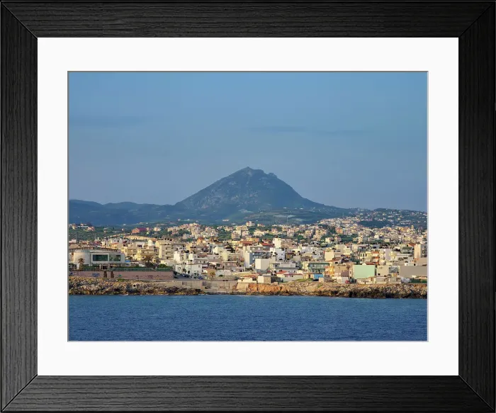 Framed Print : City of Heraklion seen from the sea at sunrise, Crete, Greek Islands, Greece, Europe Framed Print : City of Heraklion seen from the sea at sunrise, Crete, Greek Islands, Greece, Europe
