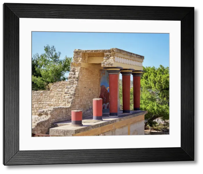 Framed Print : Palace of Minos, Knossos, Heraklion Region, Crete, Greek Islands, Greece, Europe Framed Print : Palace of Minos, Knossos, Heraklion Region, Crete, Greek Islands, Greece, Europe
