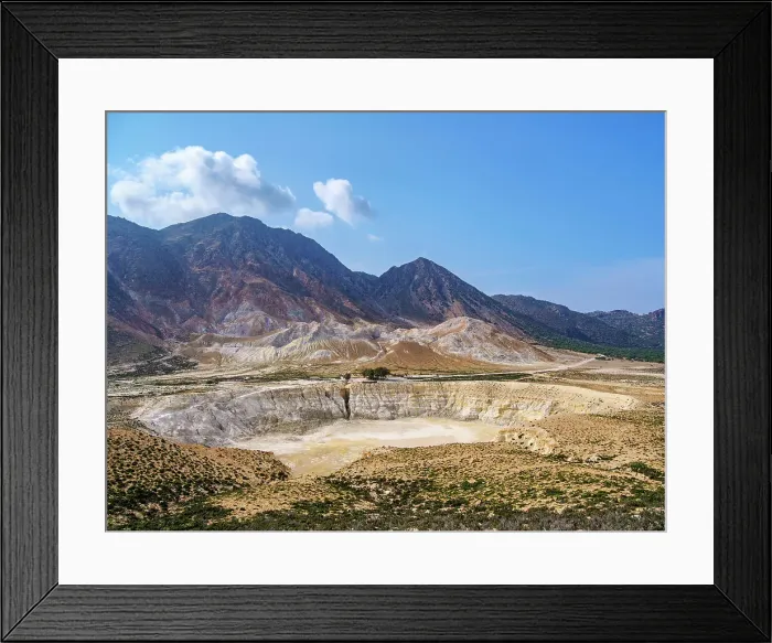 Framed Print : Stefanos Volcano Crater, elevated view, Nisyros Island, Dodecanese, Greek Islands, Greece, Europe Framed Print : Stefanos Volcano Crater, elevated view, Nisyros Island, Dodecanese, Greek Islands, Greece, Europe