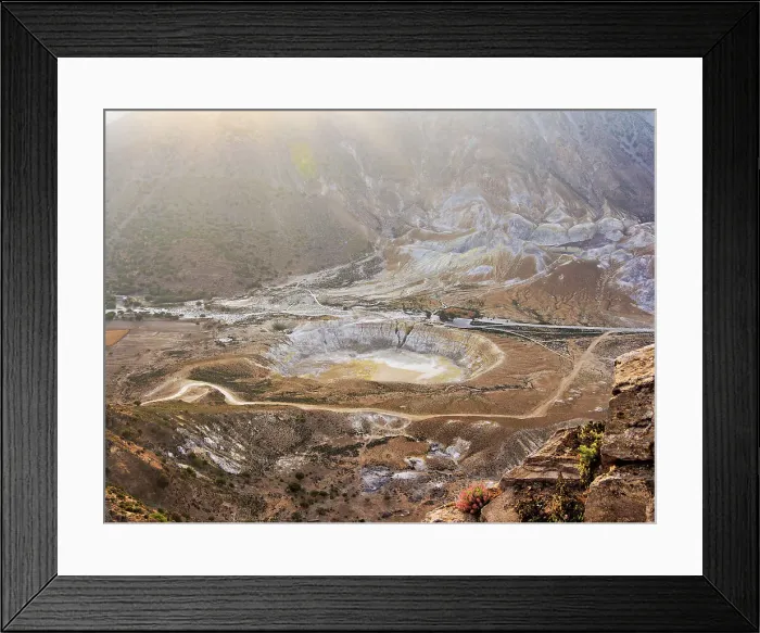 Framed Print : Stefanos Volcano Crater at sunset, elevated view, Nisyros Island, Dodecanese, Greek Islands, Greece, Europe Framed Print : Stefanos Volcano Crater at sunset, elevated view, Nisyros Island, Dodecanese, Greek Islands, Greece, Europe