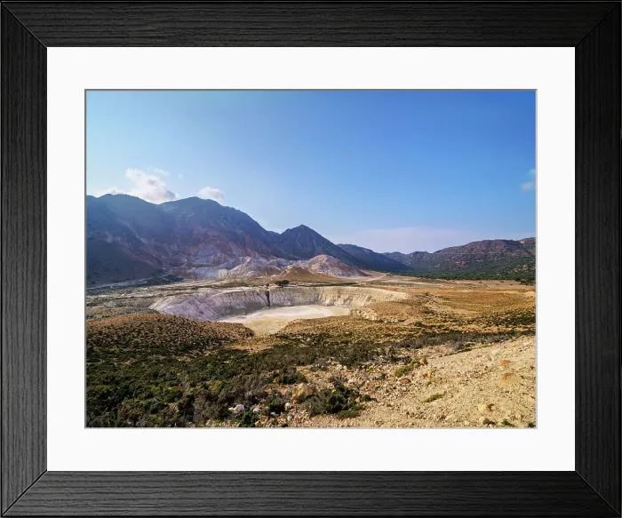 Framed Print : Stefanos Volcano Crater, elevated view, Nisyros Island, Dodecanese, Greek Islands, Greece, Europe Framed Print : Stefanos Volcano Crater, elevated view, Nisyros Island, Dodecanese, Greek Islands, Greece, Europe