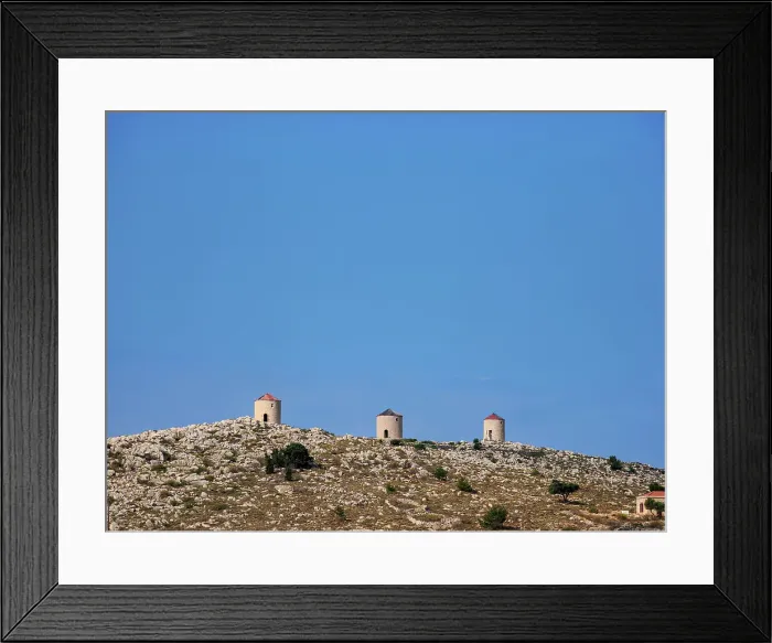 Framed Print : Windmills at Chalki Village, Emporio, Halki Island, Dodecanese, Greek Islands, Greece, Europe Framed Print : Windmills at Chalki Village, Emporio, Halki Island, Dodecanese, Greek Islands, Greece, Europe