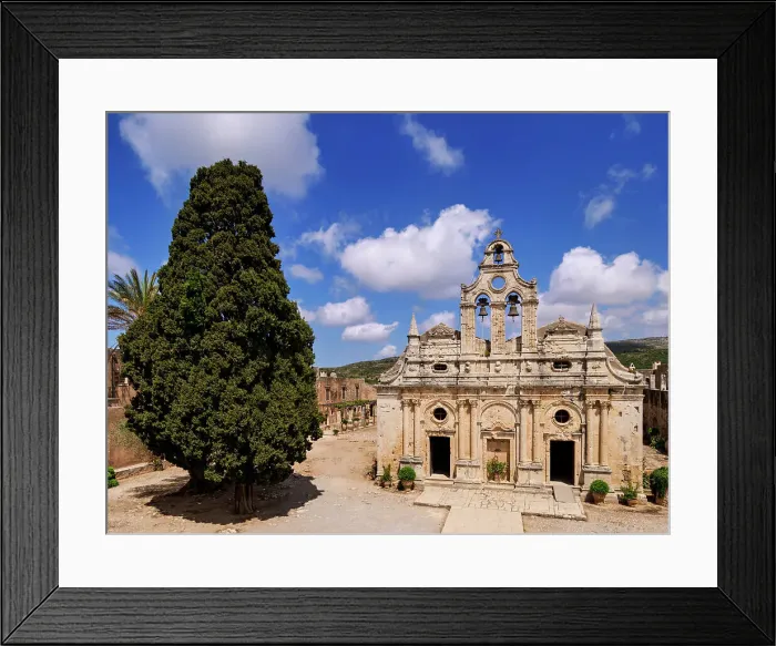 Framed Print : Arkadi Monastery, Rethymno Region, Crete, Greek Islands, Greece, Europe Framed Print : Arkadi Monastery, Rethymno Region, Crete, Greek Islands, Greece, Europe