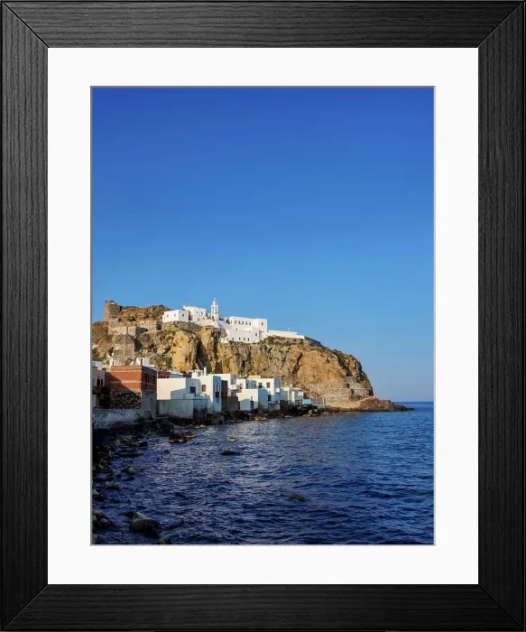 Framed Print : View towards the Panagia Spiliani, Blessed Virgin Mary of the Cave Monastery, Mandraki, Nisyros Island, Dodecanese, Greek Islands, Greece, Europe Framed Print : View towards the Panagia Spiliani, Blessed Virgin Mary of the Cave Monastery, Mandraki, Nisyros Island, Dodecanese, Greek Islands, Greece, Europe